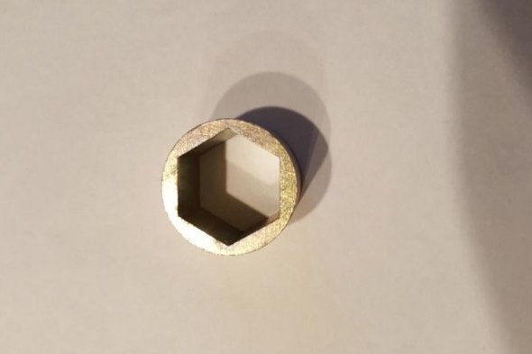 Hexagonal shape in a round